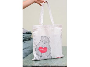 Túi vải không dệt thời trang công sở mẫu chú gấu